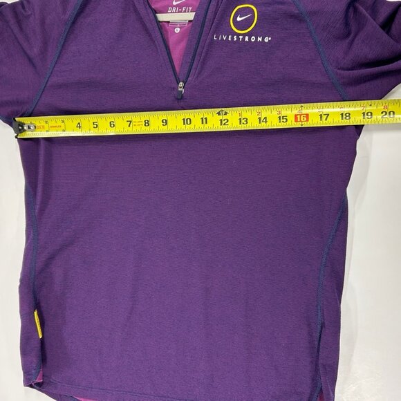 0423 Nike Dri-FIT LIVESTRONG Quarter Zip Running Jacket – Long Sleeve Activewear - Picture 5 of 10